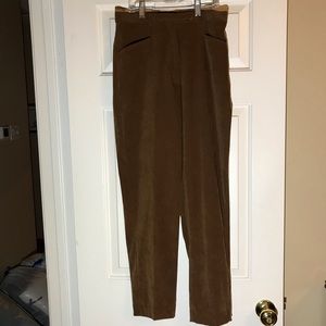 Caramel colored slack-type pants